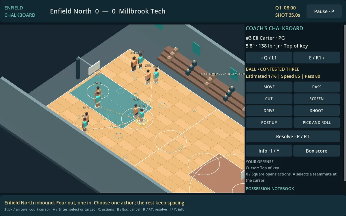Cover art for Enfield: Chalkboard Basketball