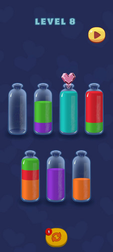 Heart Potion Sort — screenshot 1