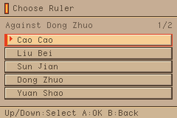 Heroes of the Three Kingdoms GBA Demake — screenshot 2