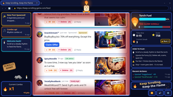 Keep Scrolling, Keep The Flame — screenshot 3