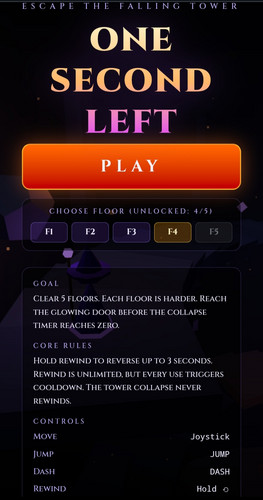ONE SECOND LEFT — screenshot 2