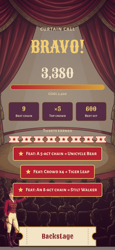 Ringflip: Circus Pinball — Screenshot 3