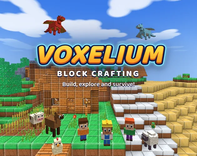 Illustration de Voxelium: Block Crafting 3D